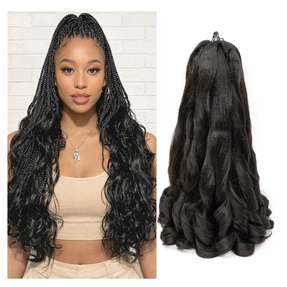 French Curl Braiding Hair 8 Packs 18 Inch